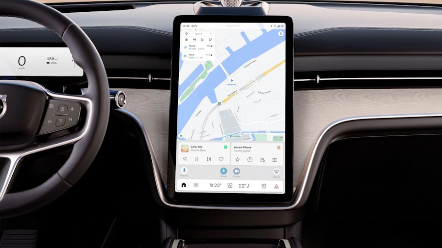 Volvo EX90 Ingebouwde Google Diensten