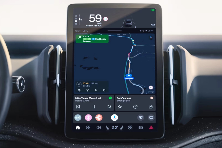 Volvo EX30 Google Diensten